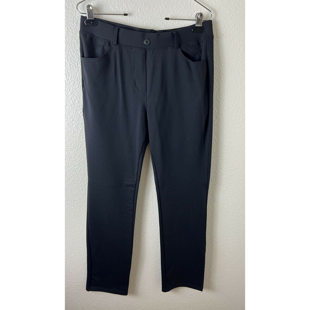 Baleaf Women's Pants Sz Large Tall LT Stretch Knit Pull On w/ Pockets‎ Black